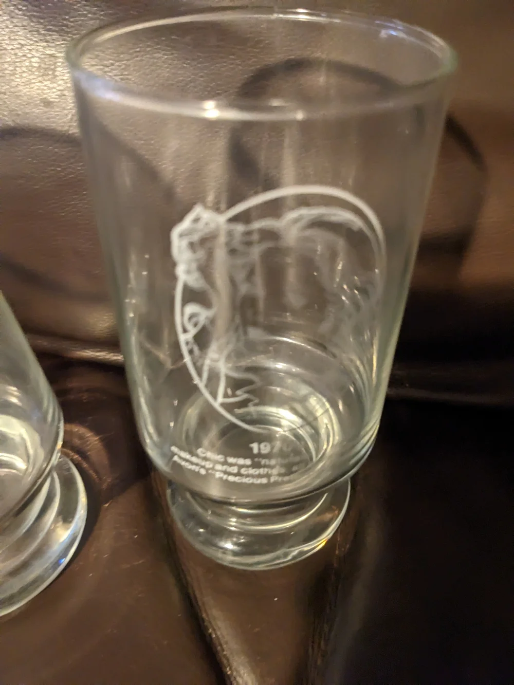 VTG Avon Collectible Set of 4 Etched Drinking Glasses, Hairstyles over Decades